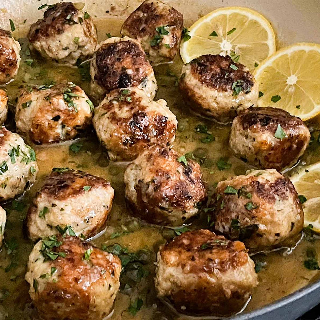 Chicken Piccata Meatballs