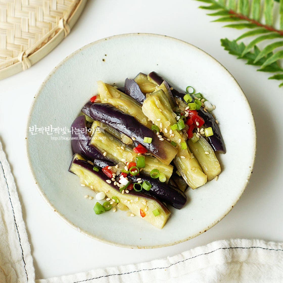 가지무침 만드는 법 전자렌지 가지나물무침 레시피