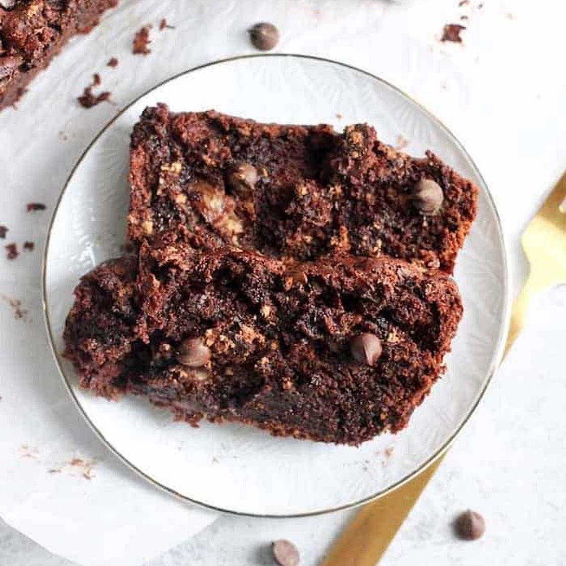 One Bowl Vegan Chocolate Zucchini Banana Bread