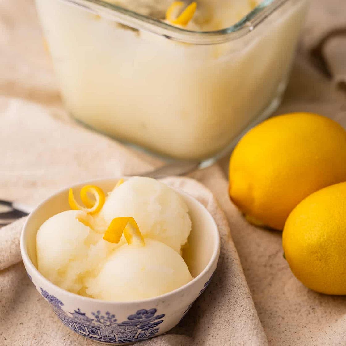Italian Lemon Sorbet Recipe