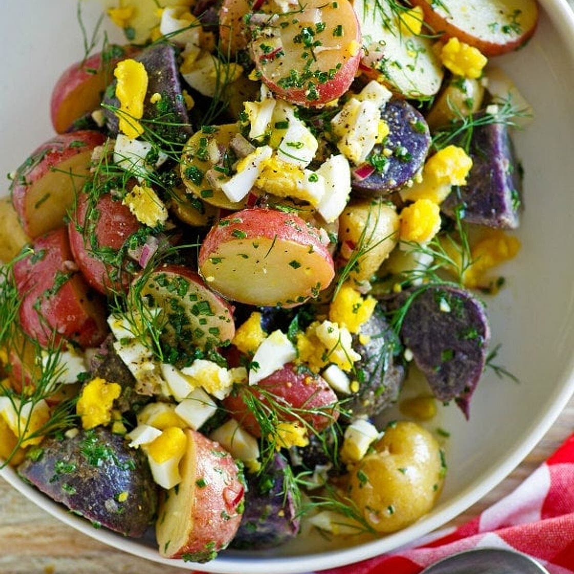 Red, White and Blue Potato Salad