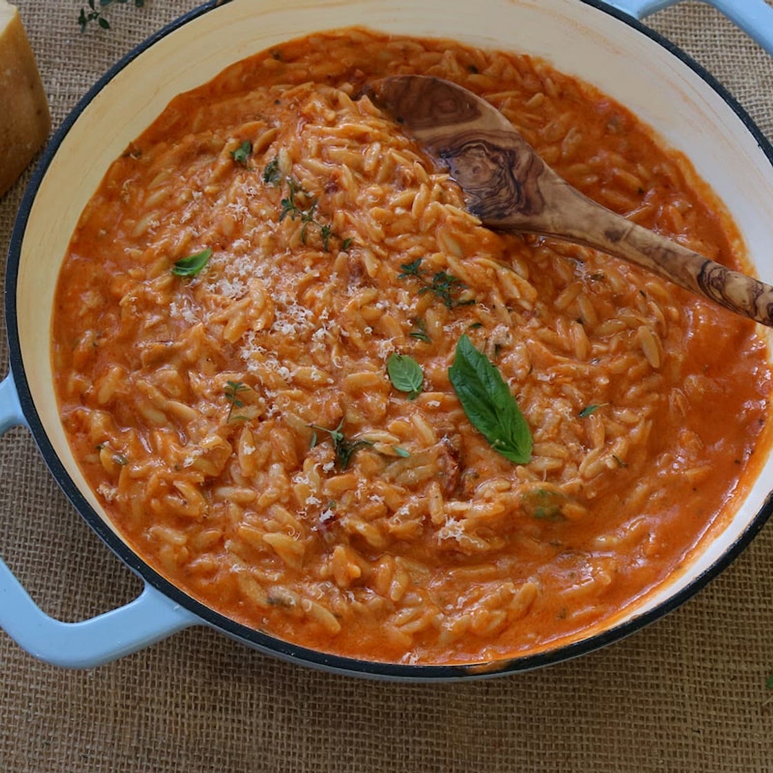 Marry me orzo risotto: a 15-minute, one-pot meal