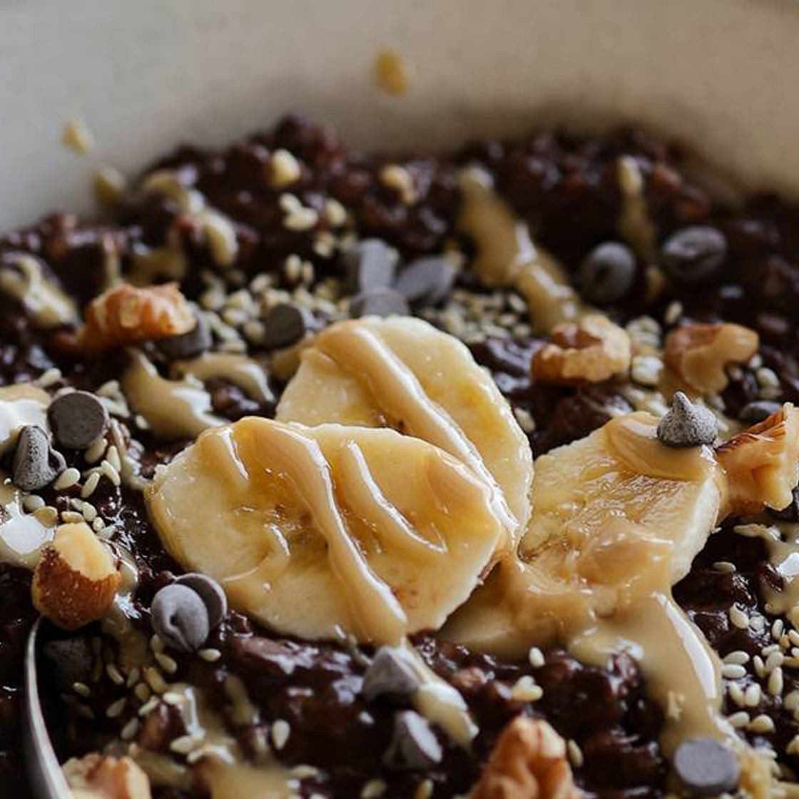 Chocolate Banana Buckwheat Porridge
