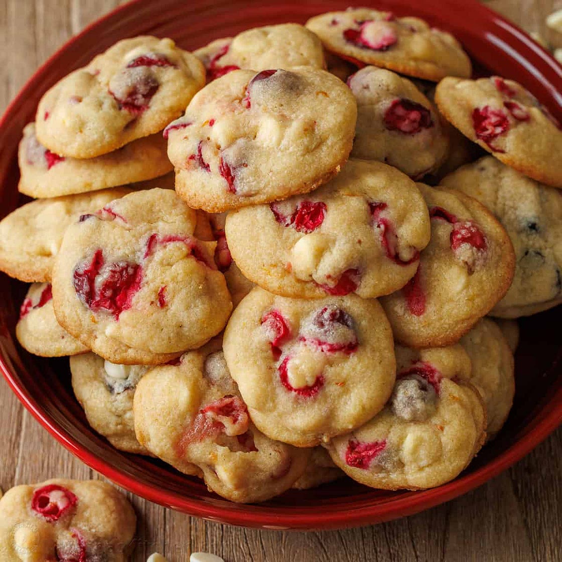 White Chocolate Cranberry Cookies Recipe