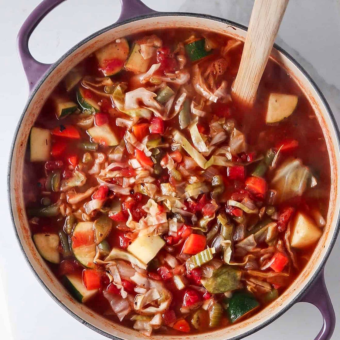 One Pot Detox Cabbage Soup