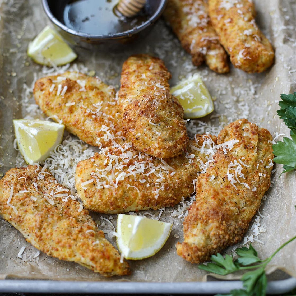 Air Fryer Cacio-e-Pepe style Chicken Tenders
