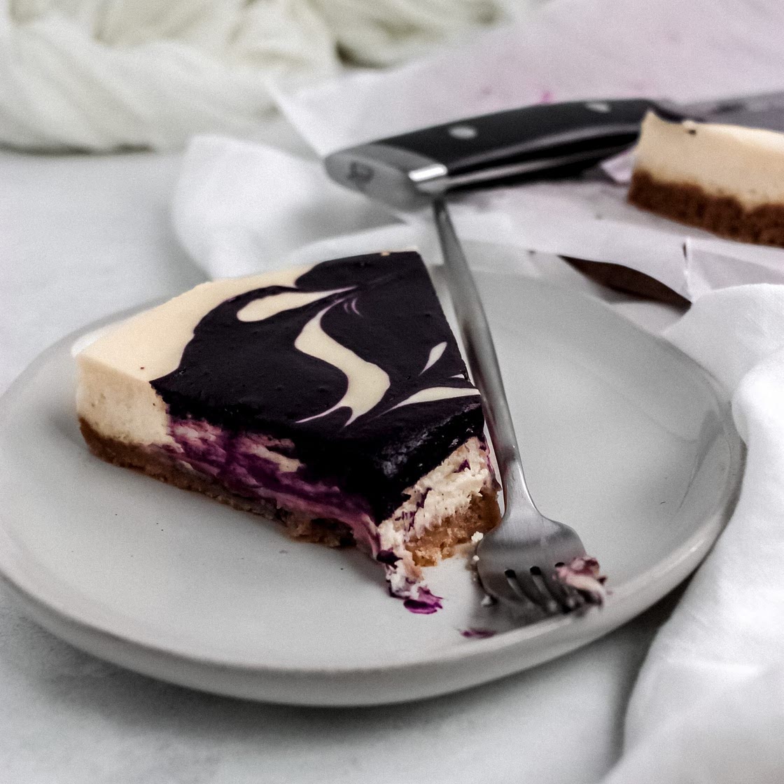 Ube Swirl Cheesecake