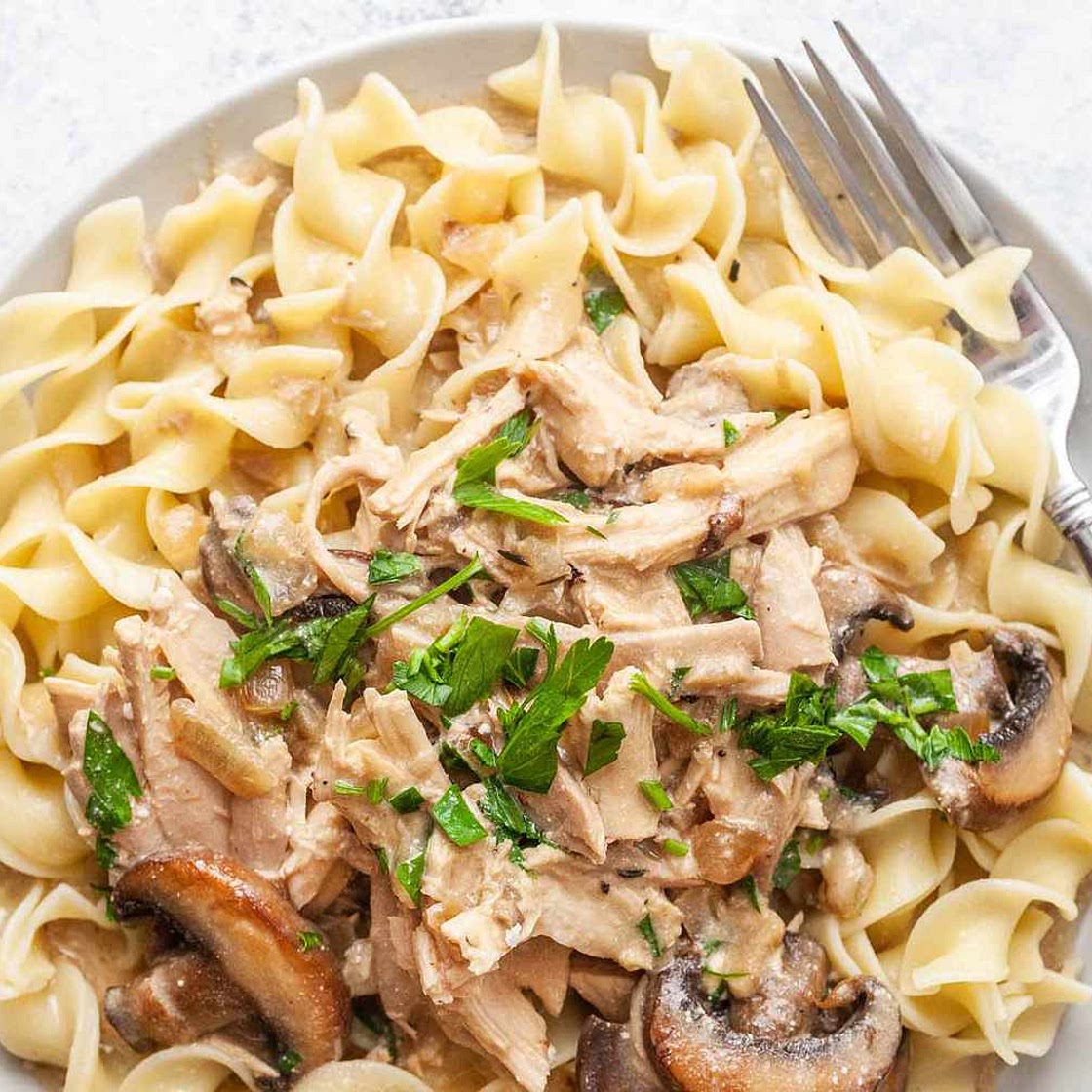 Rotisserie Chicken Stroganoff