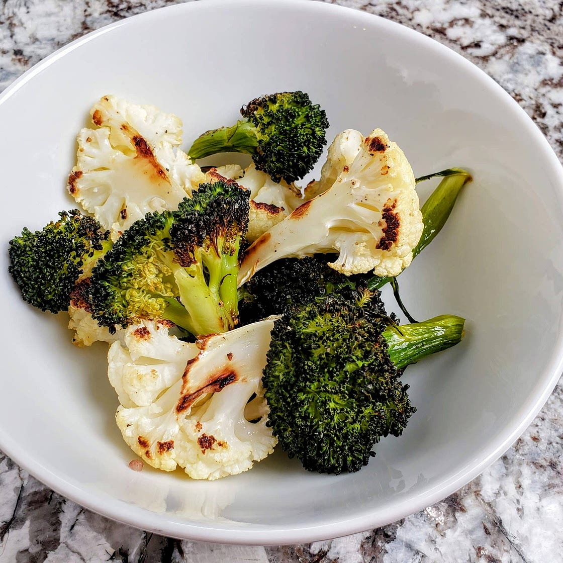 Roasted Broccoli and Cauliflower
