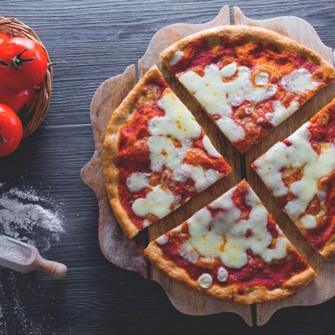 Pizza con farina integrale