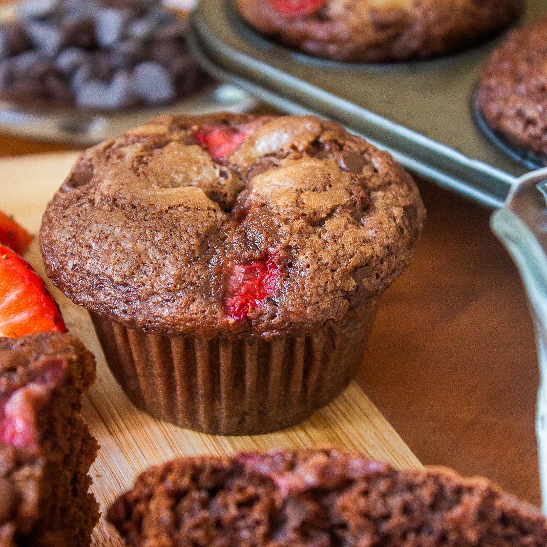Strawberry Chocolate Muffins