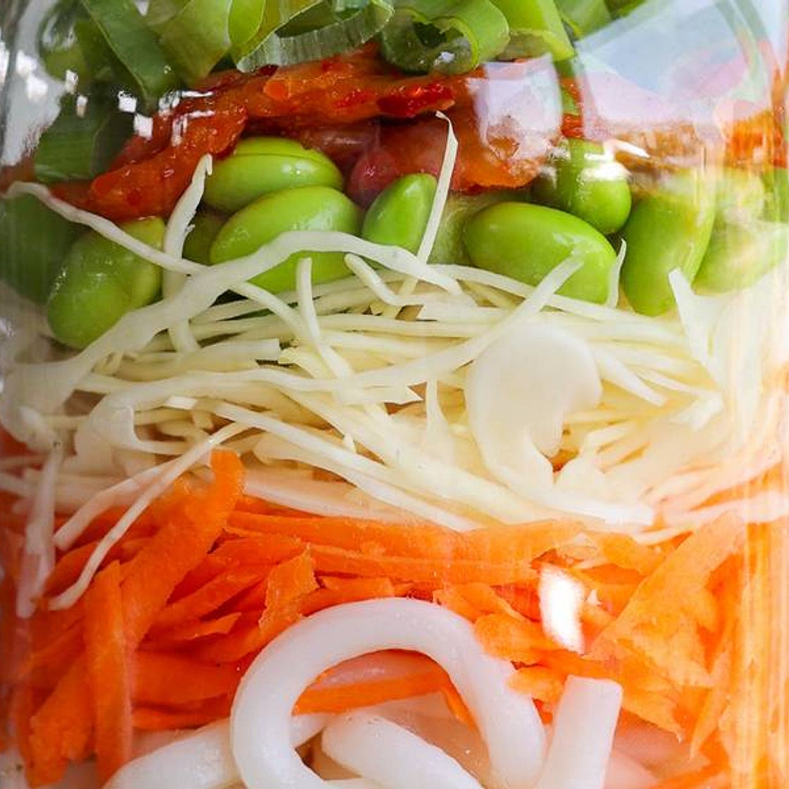 Creamy Kimchi Udon Noodles To-Go