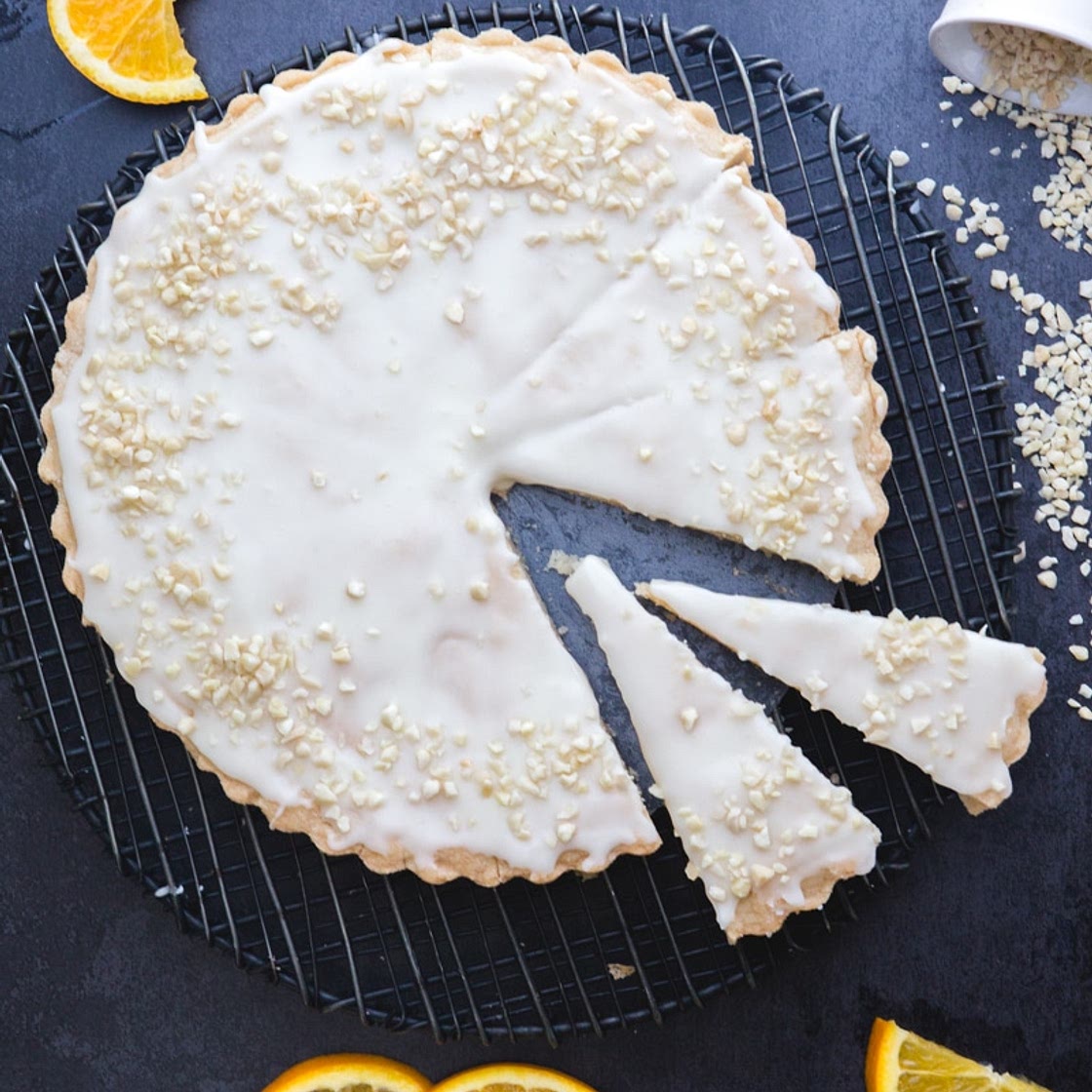 Orange Glazed Shortbread