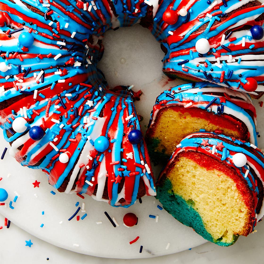 Lemon-Berry Firecracker Cake