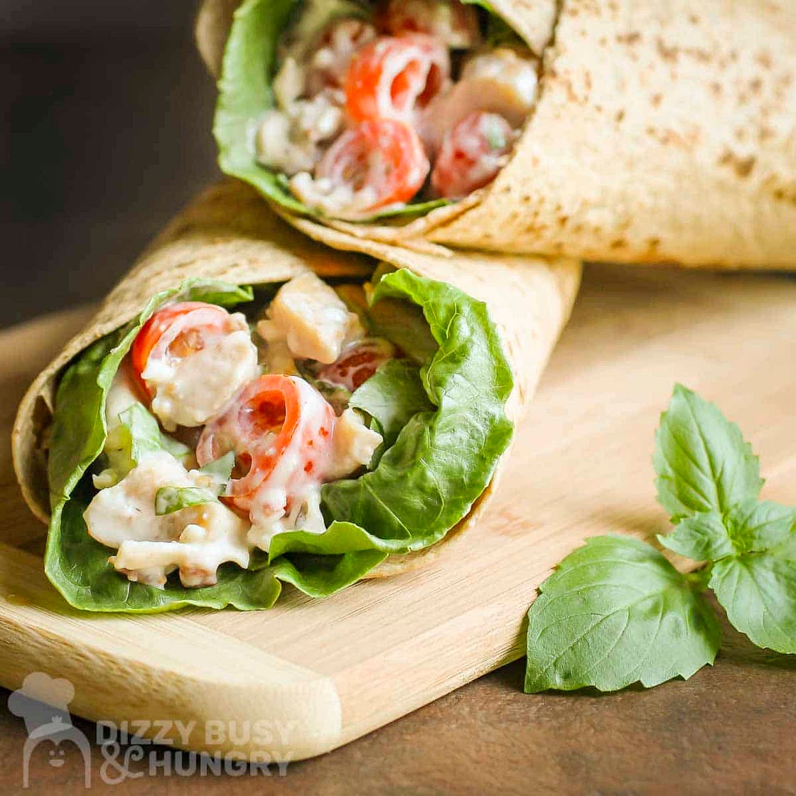 Blue Cheese Chicken Wraps With Bacon