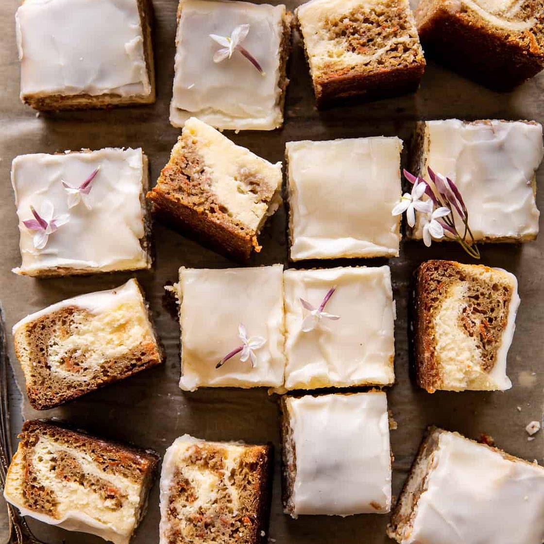 Carrot Cake Cheesecake Bars