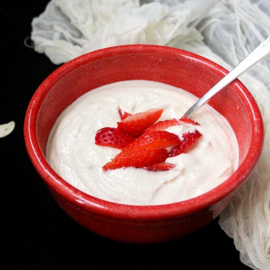 Homemade Cultured Cashew Yogurt