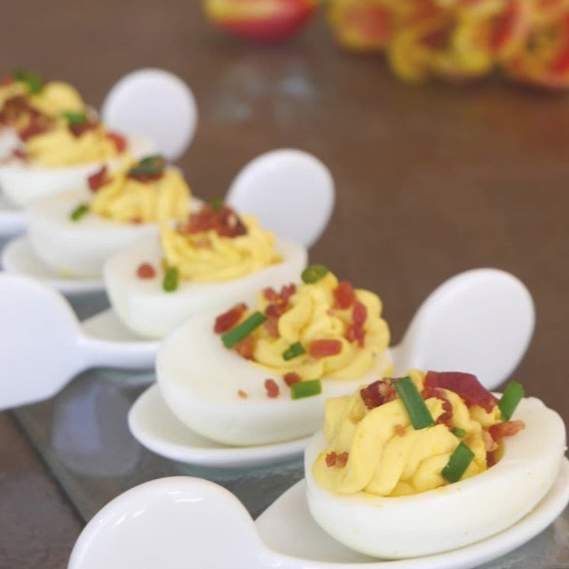 Cream Cheese and Bacon Deviled Eggs