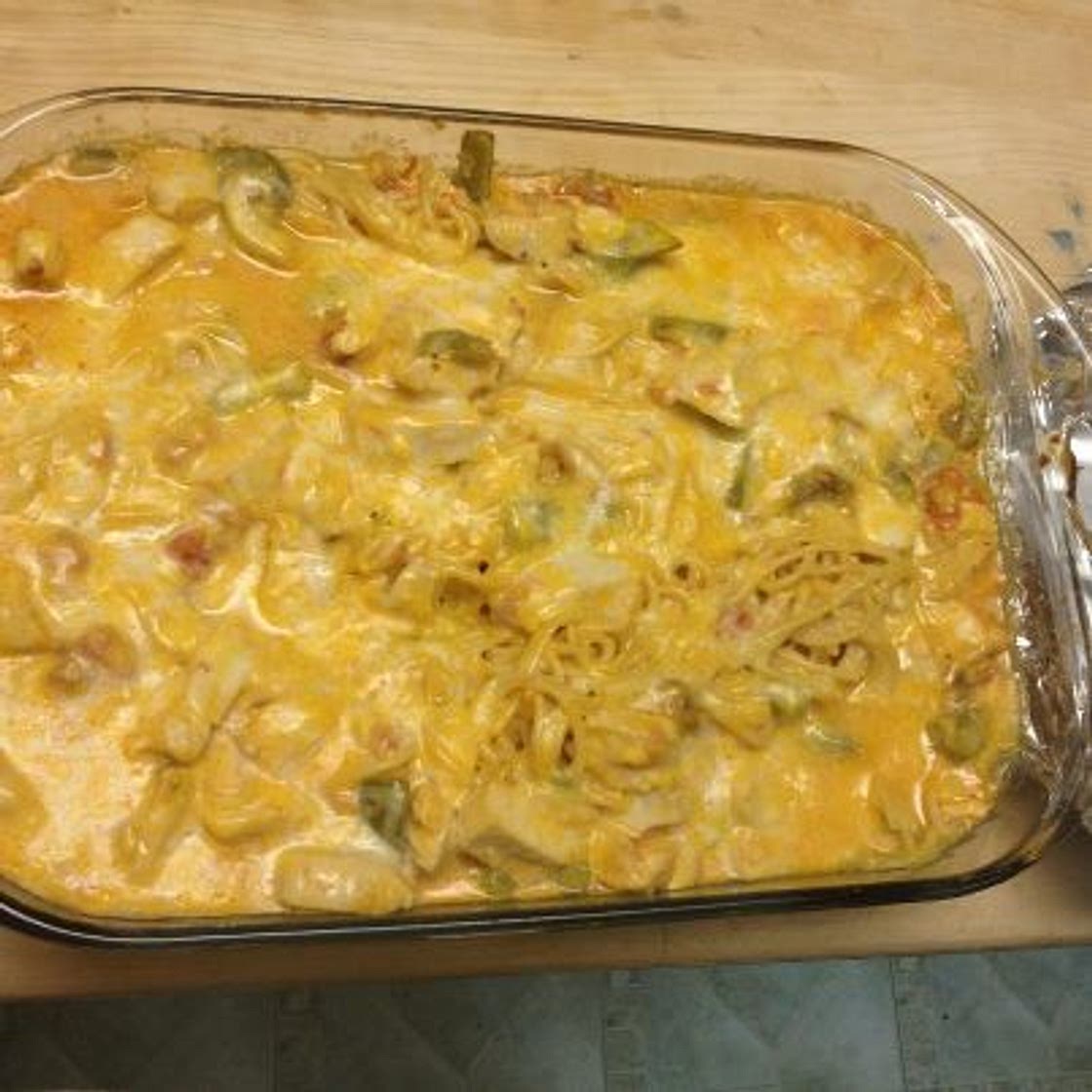 Tex-mex Chicken Spaghetti Casserole
