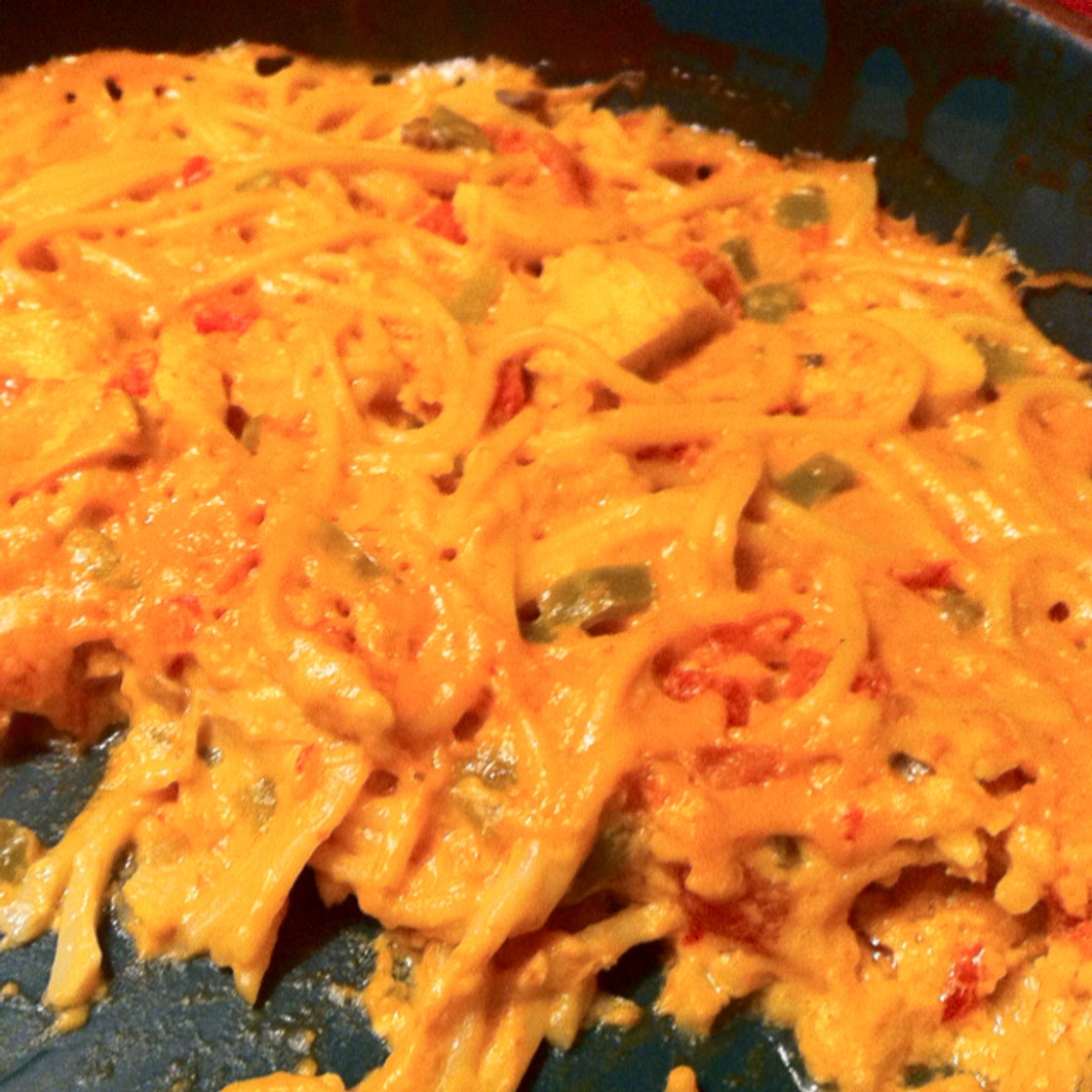 Tex-mex Chicken Spaghetti Casserole