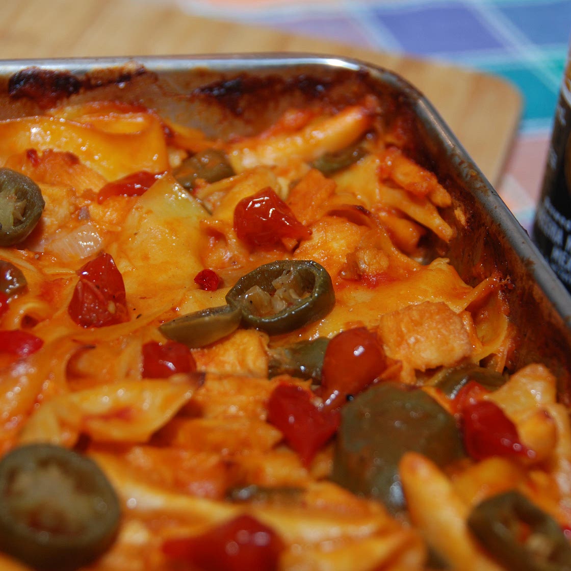 Tex-mex Chicken Spaghetti Casserole