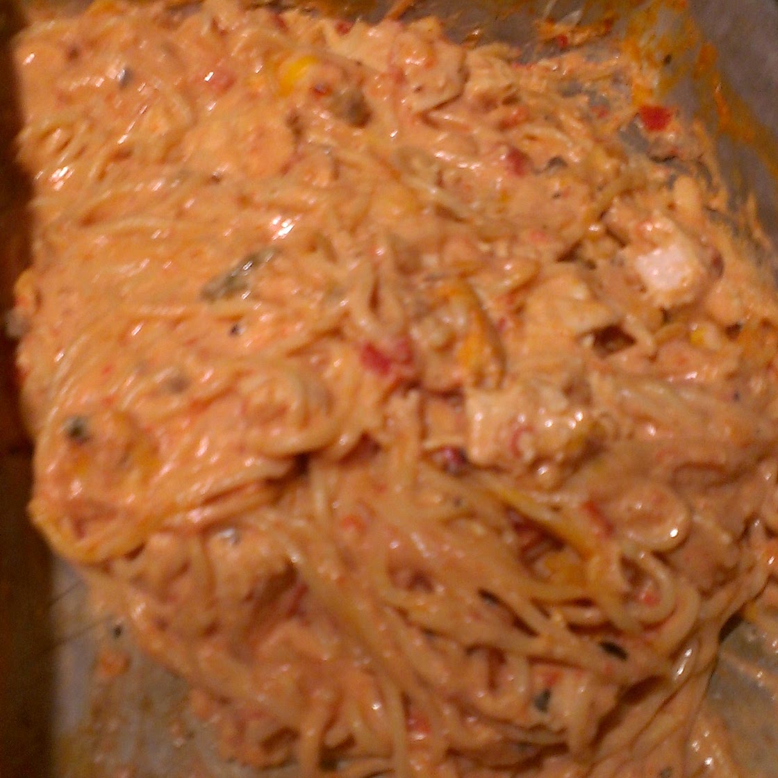 Tex-mex Chicken Spaghetti Casserole