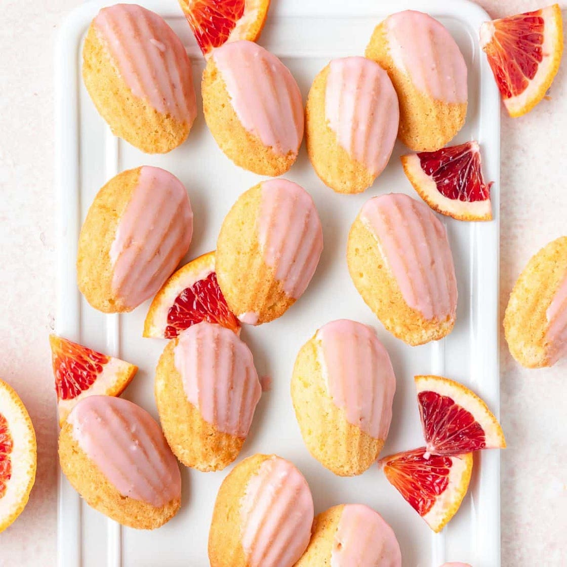 Blood Orange Madeleines