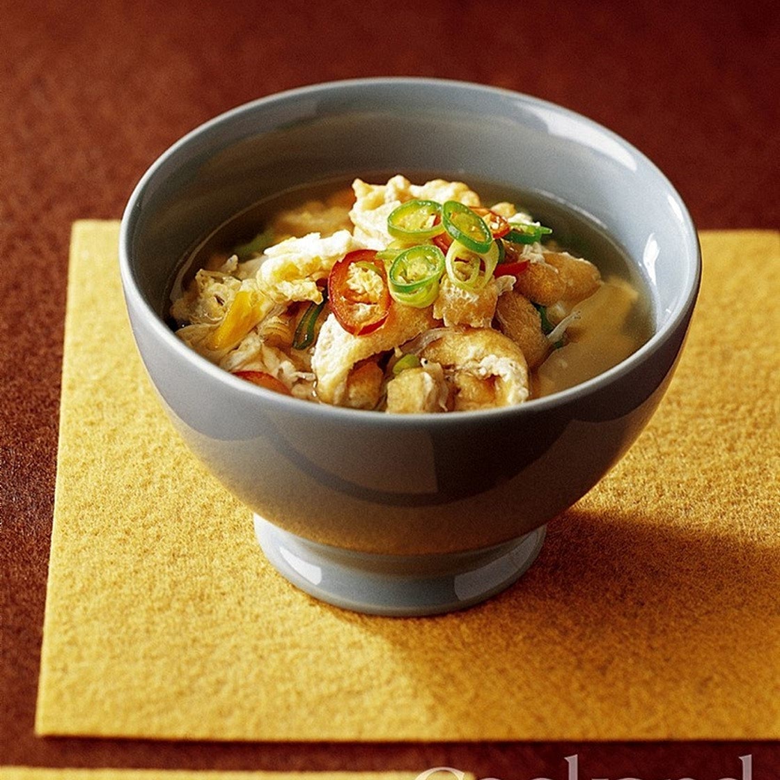 달걀 유부 맑은국 만드는 법