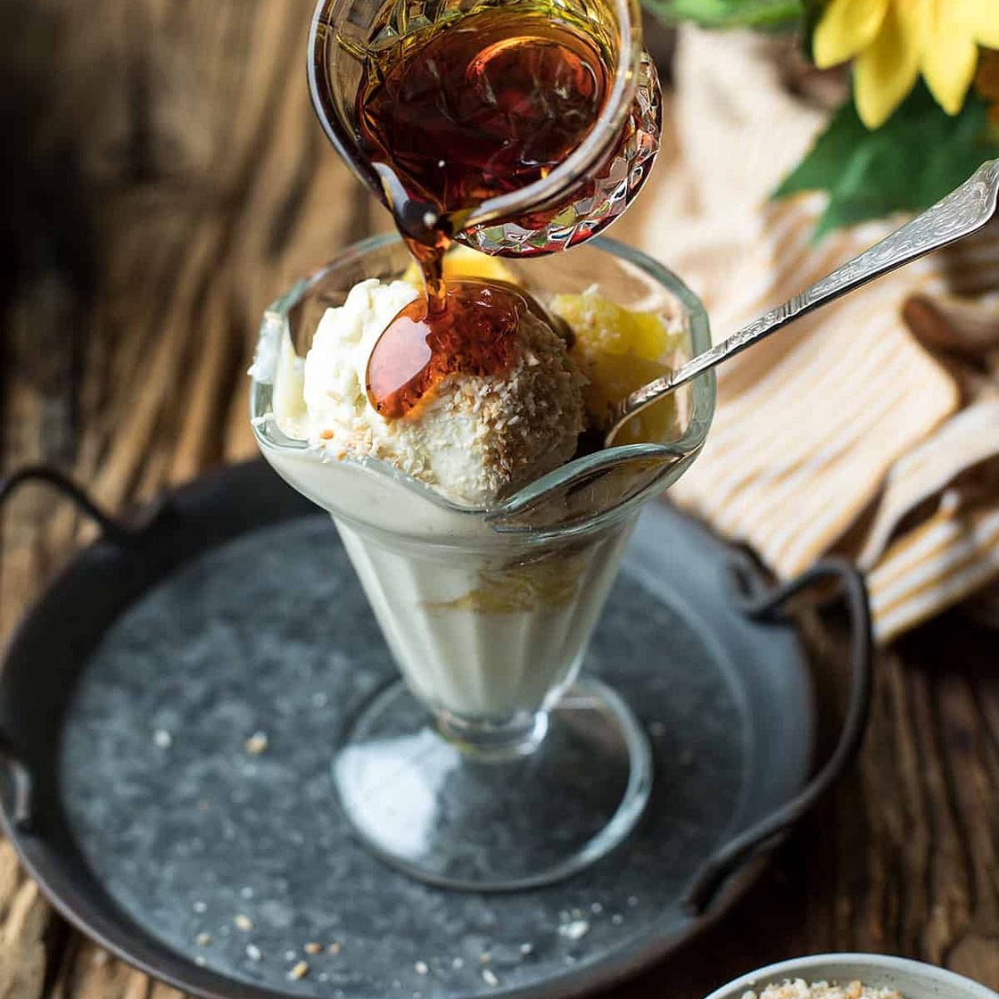 Dreamy Piña Colada Ice Cream (No-Churn)