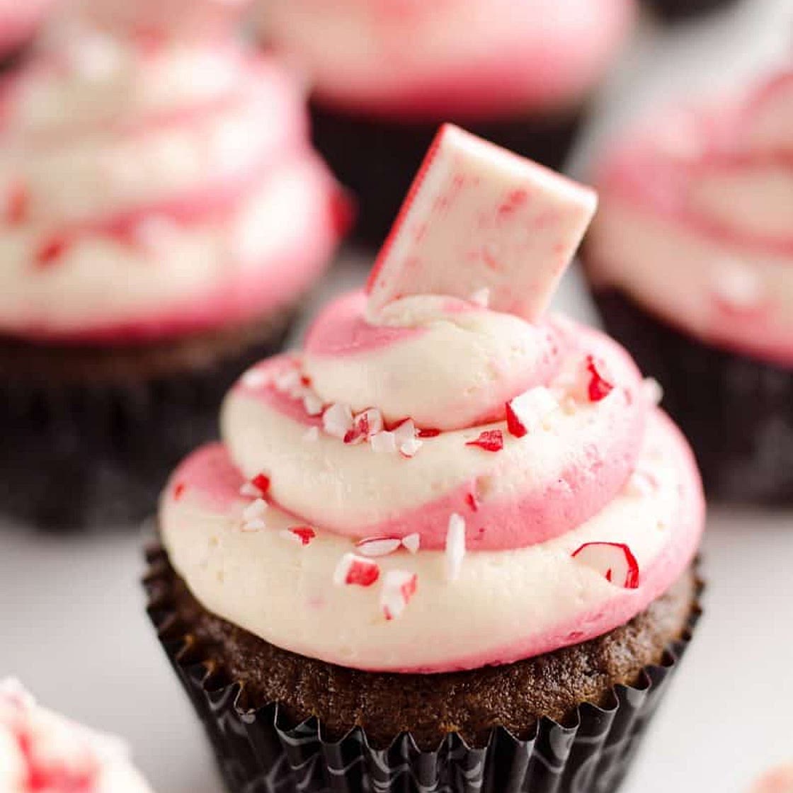 Peppermint Chocolate Candy Can Cupcakes