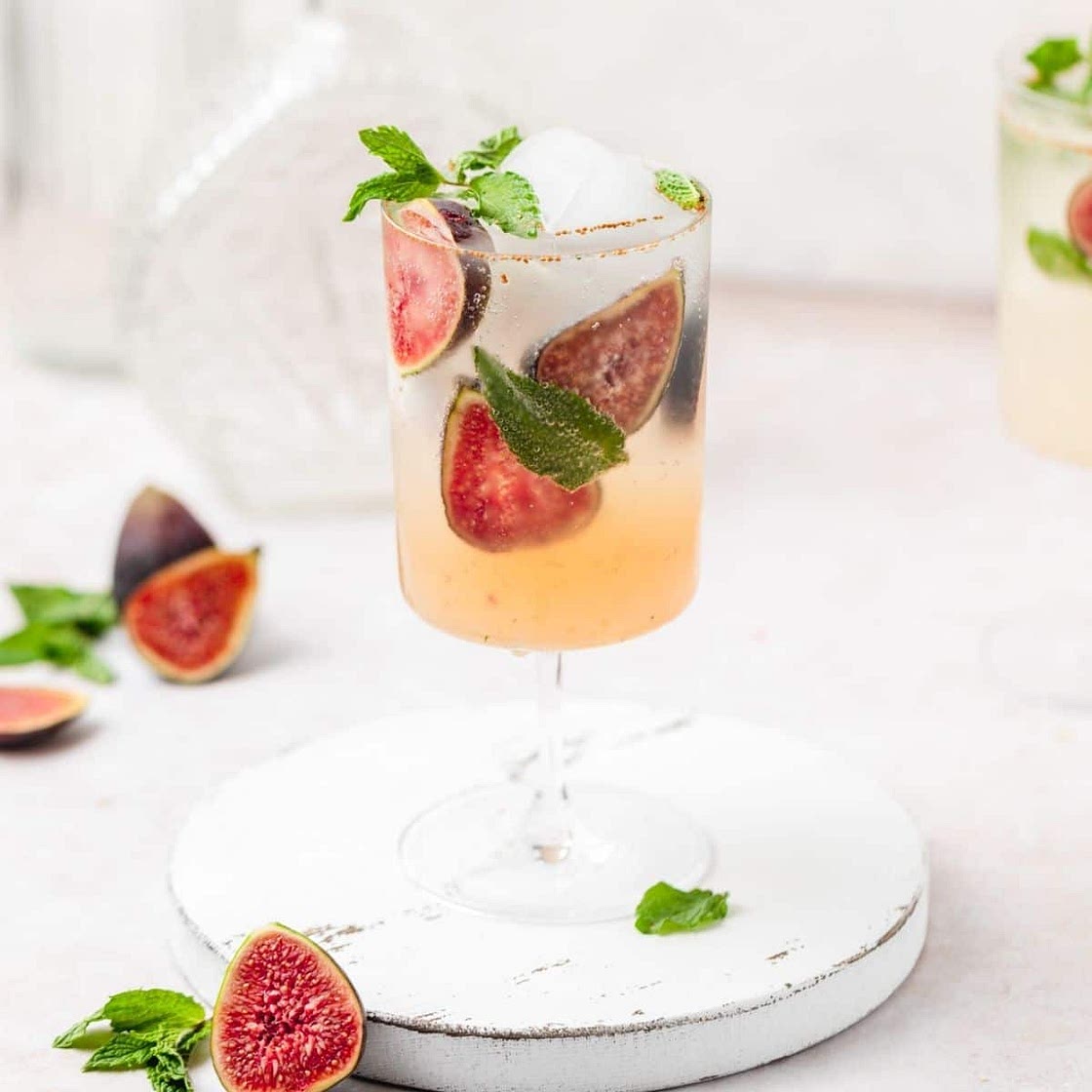 Fig Mojito with Vanilla Bean Simple Syrup
