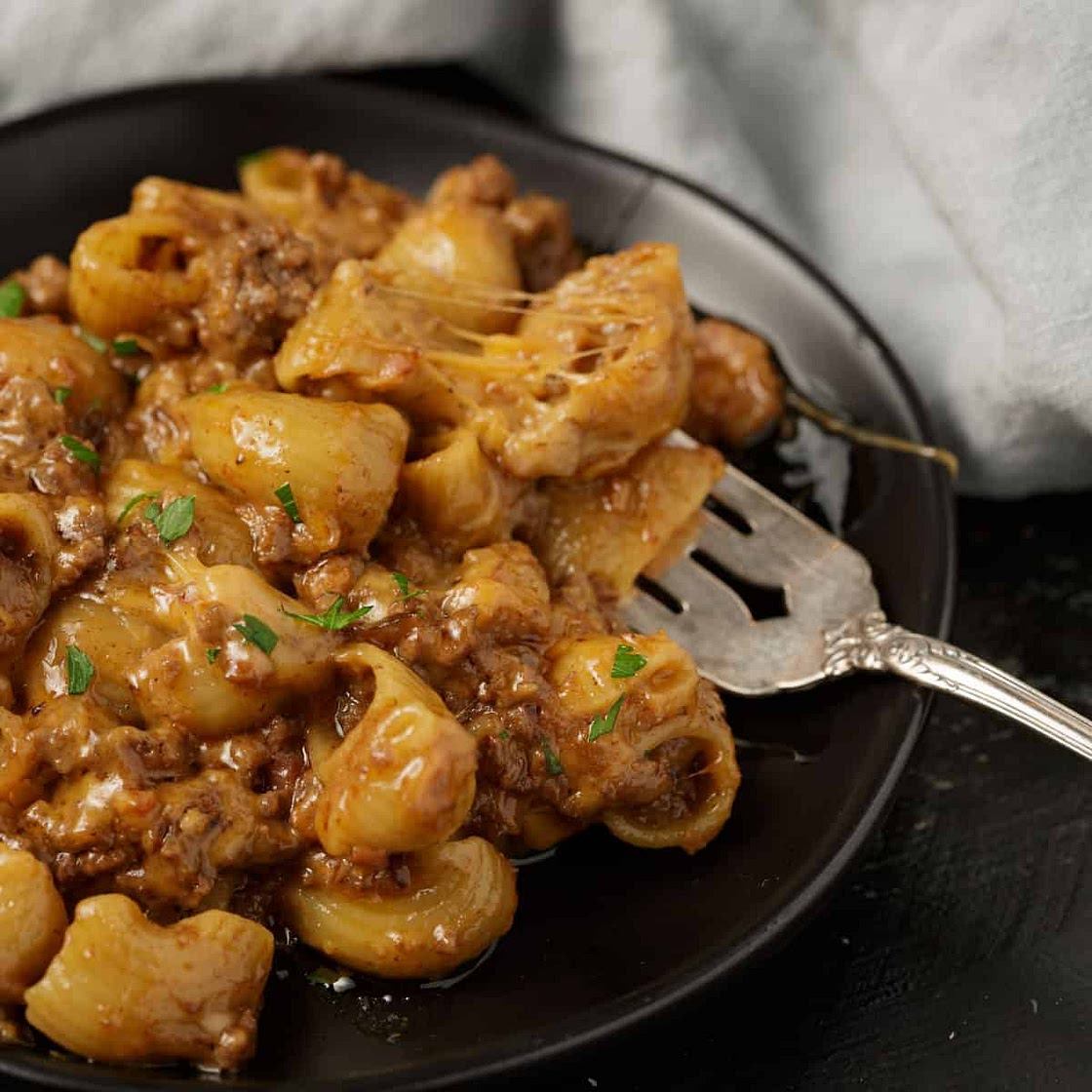DIY Cheesy Hamburger Helper with Beef & Bacon