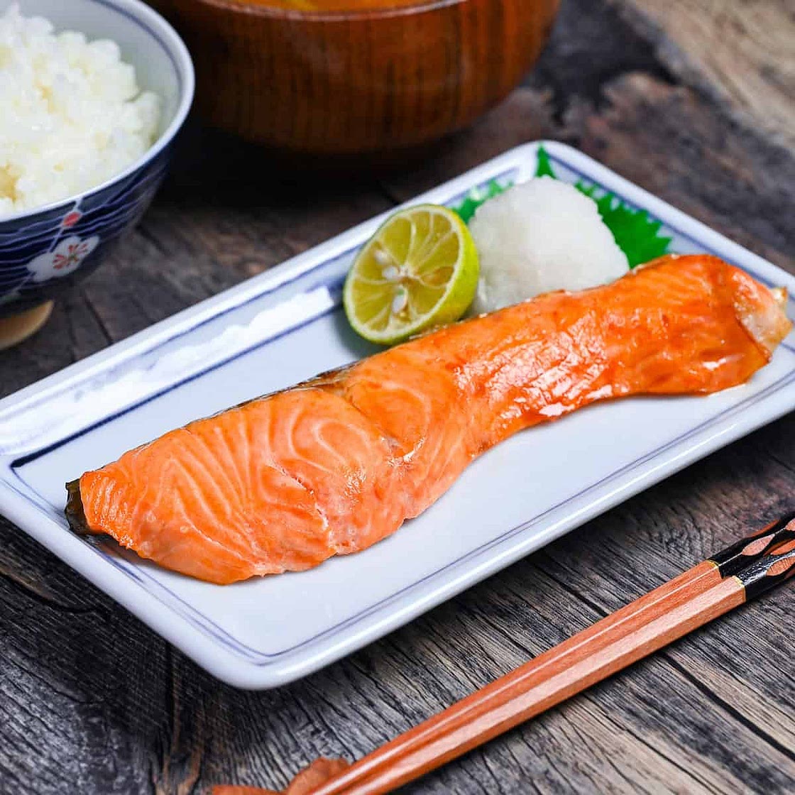 Japanese Salted Breakfast Salmon (Shiozake)