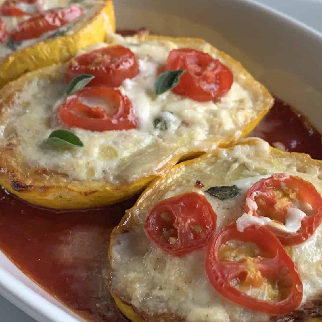 Stuffed Pattypan Squash
