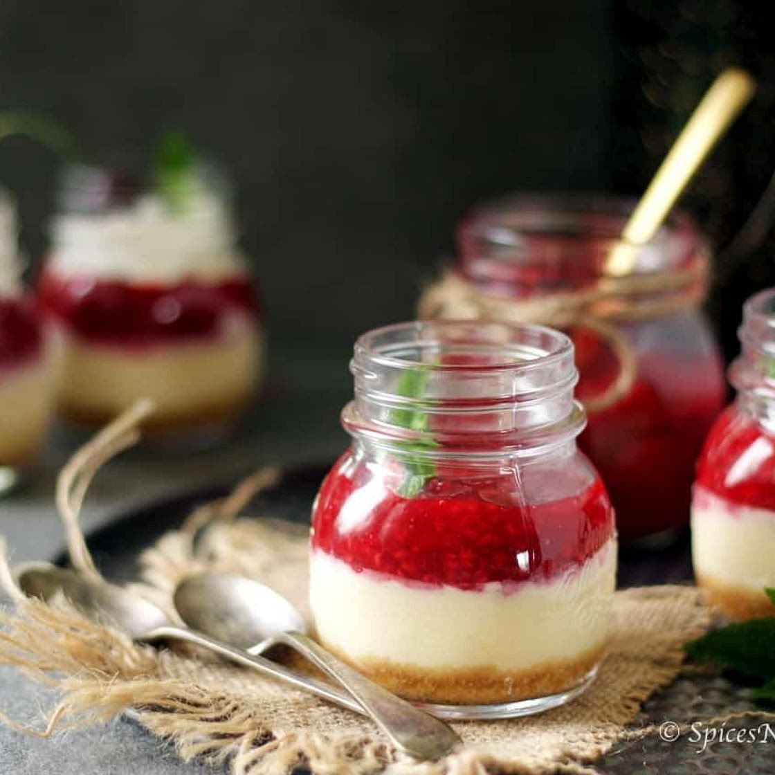 Instant Pot Cheesecake in Jars
