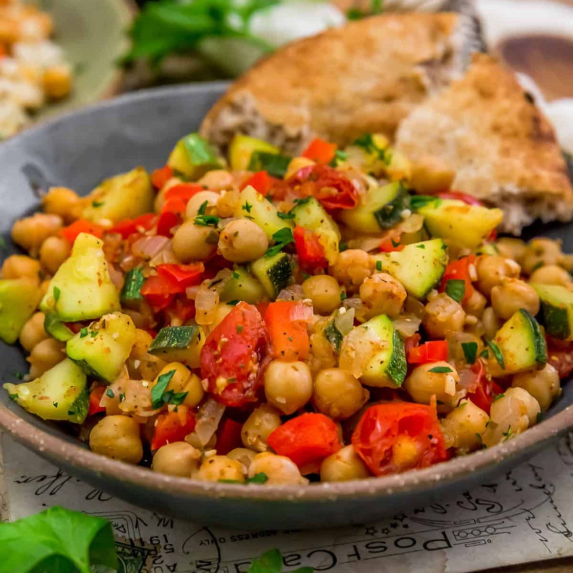 Easy Mediterranean Veggie Skillet
