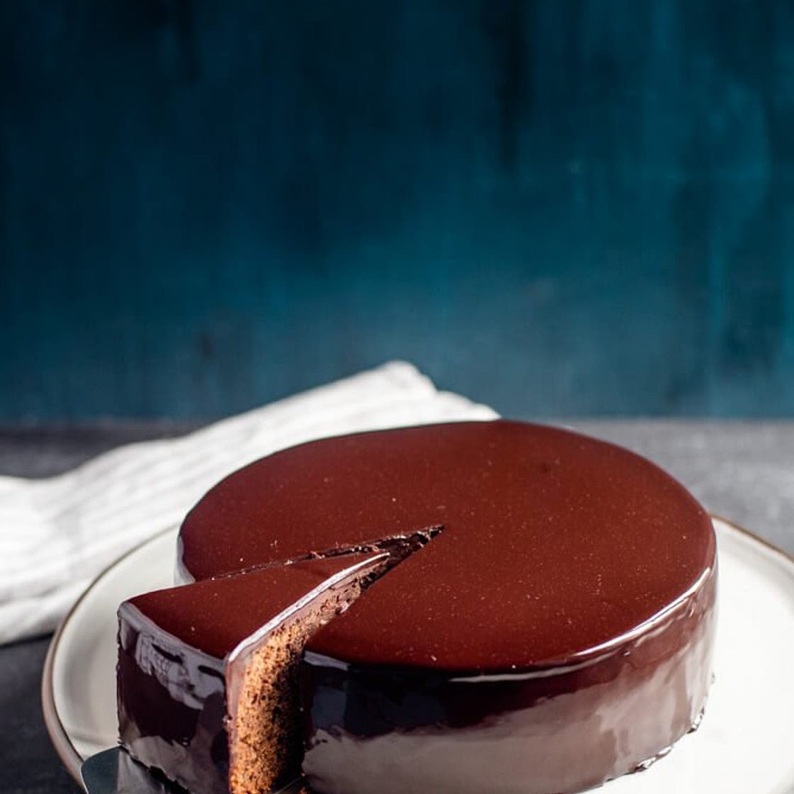 Chocolate Mirror Cake