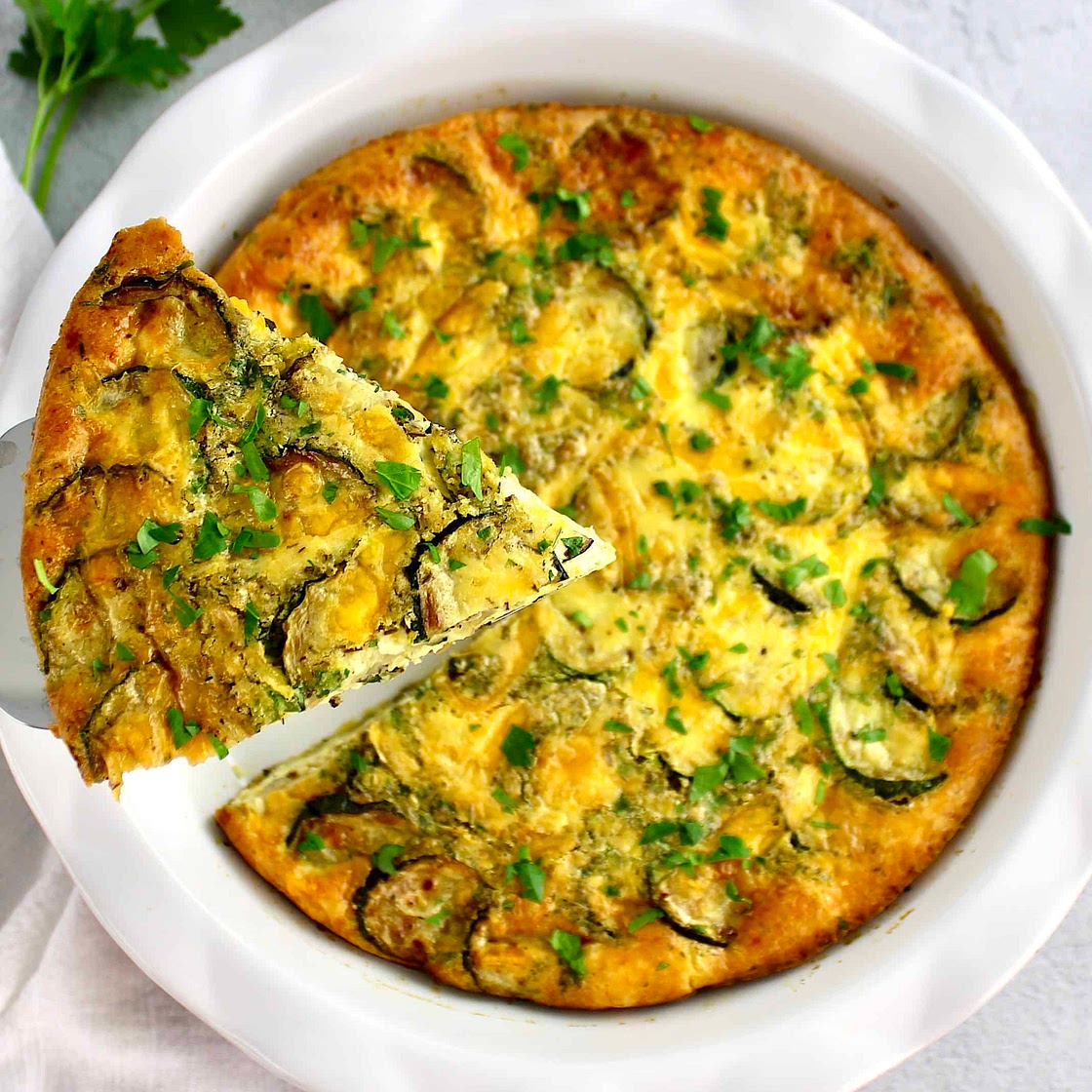 Crustless Zucchini Quiche