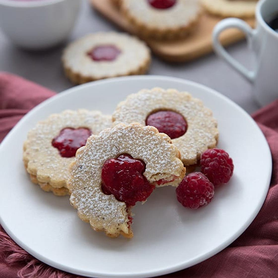Keto Linzer Cookies