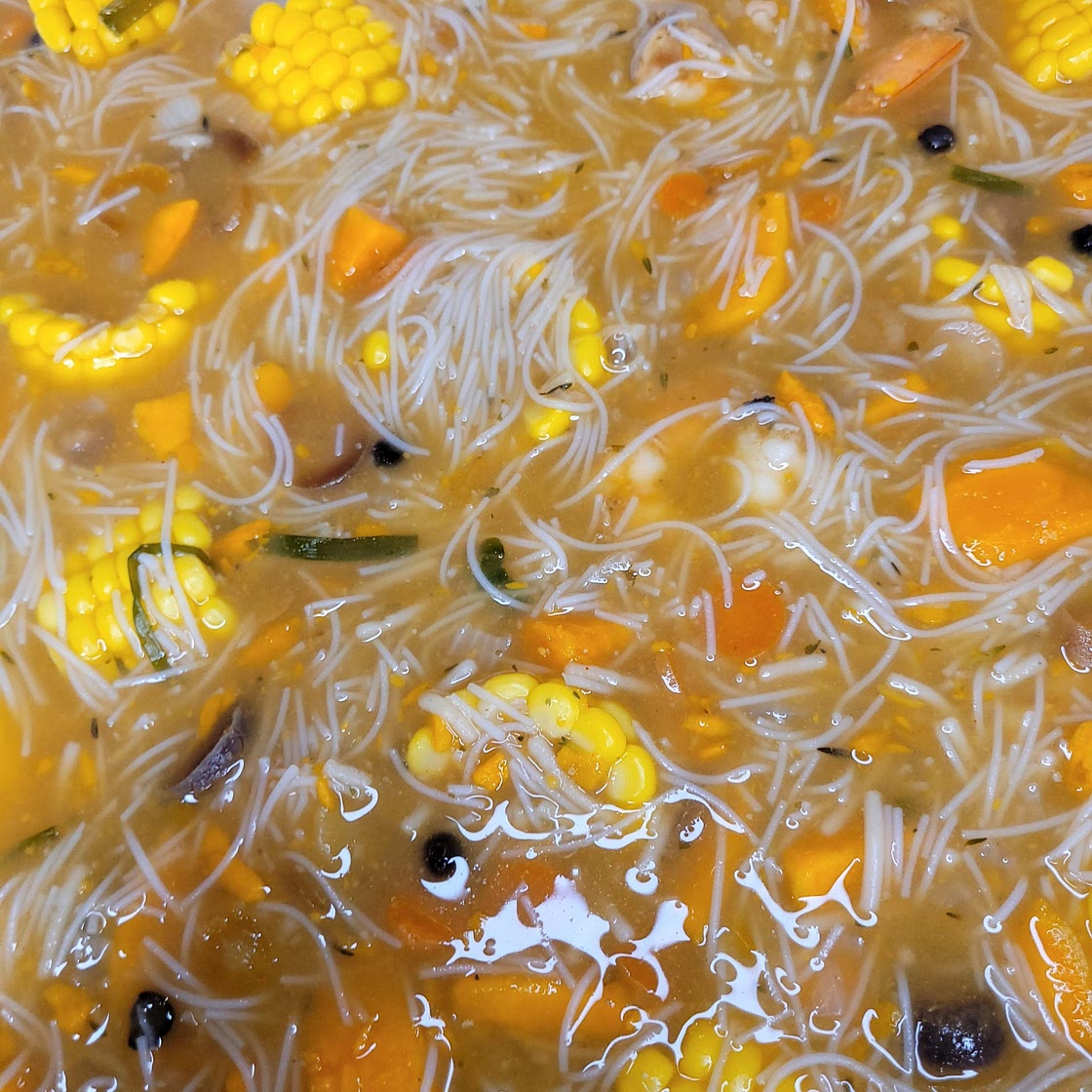 Easy Spicy Shrimp Noodle Soup: Jamaican Style