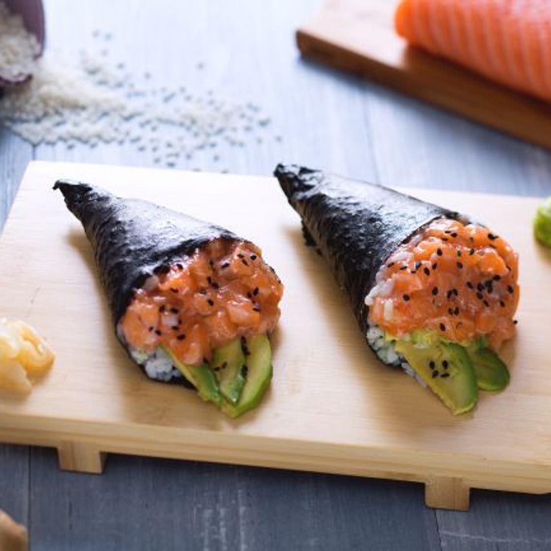 Temaki di salmone