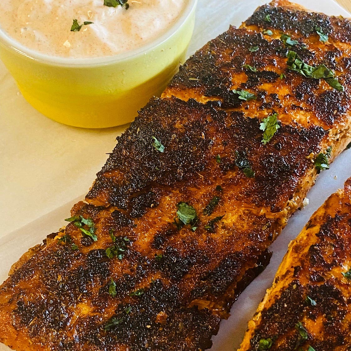 Blackstone Lemon Feta Salmon