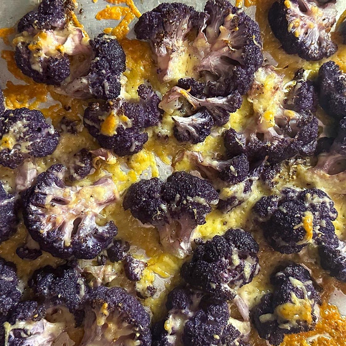 Low FODMAP Parmesan Roasted Cauliflower