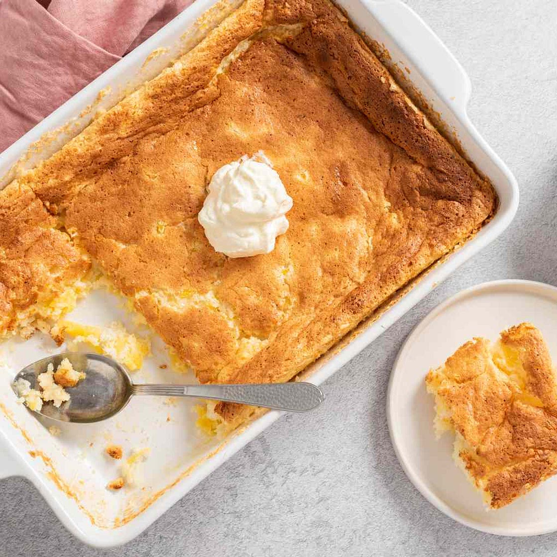 Pineapple Angel Food Dump Cake