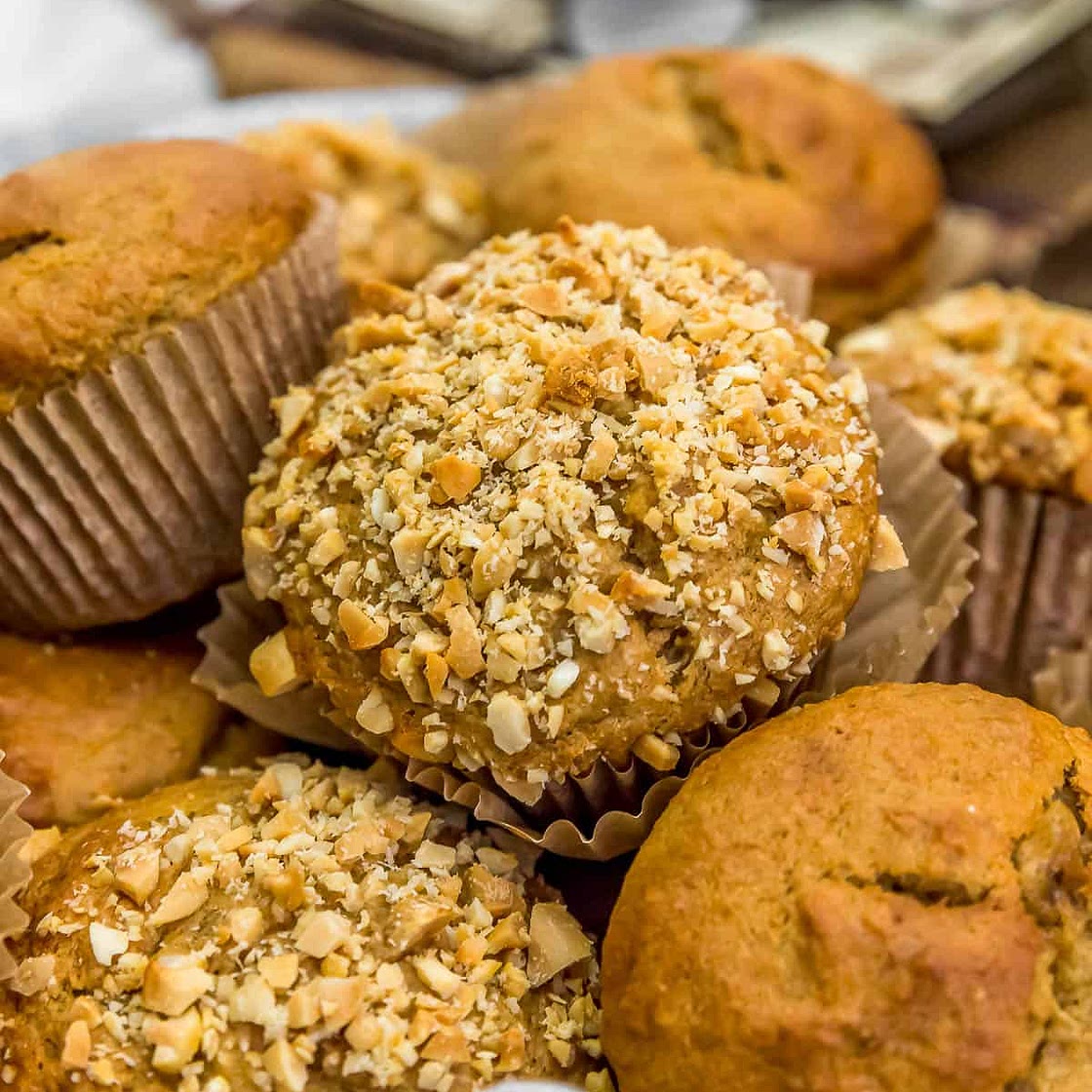 Healthy Peanut Butter Banana Muffins