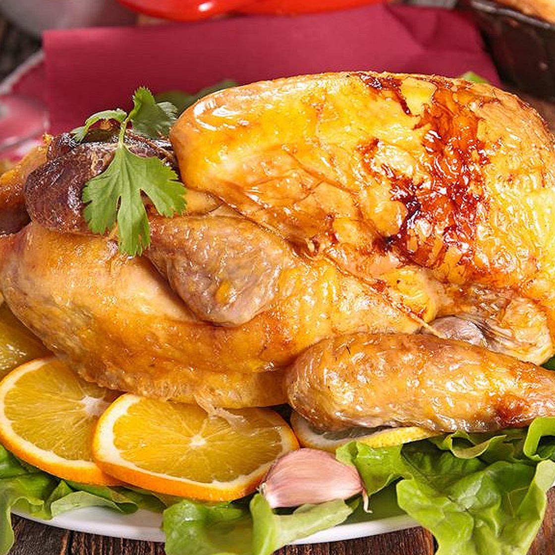 Poulet à l'orange et au miel