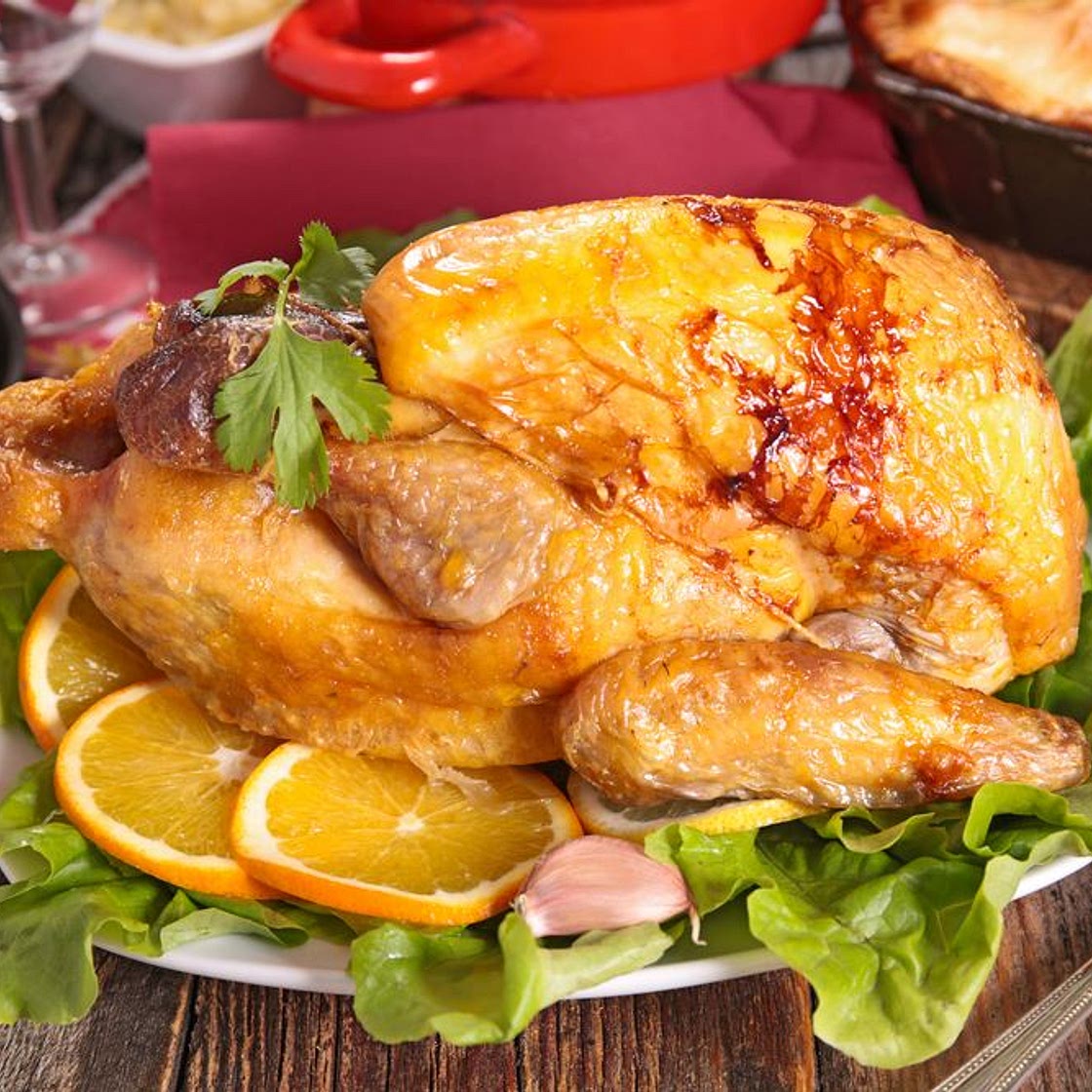 Poulet à l'orange et au miel