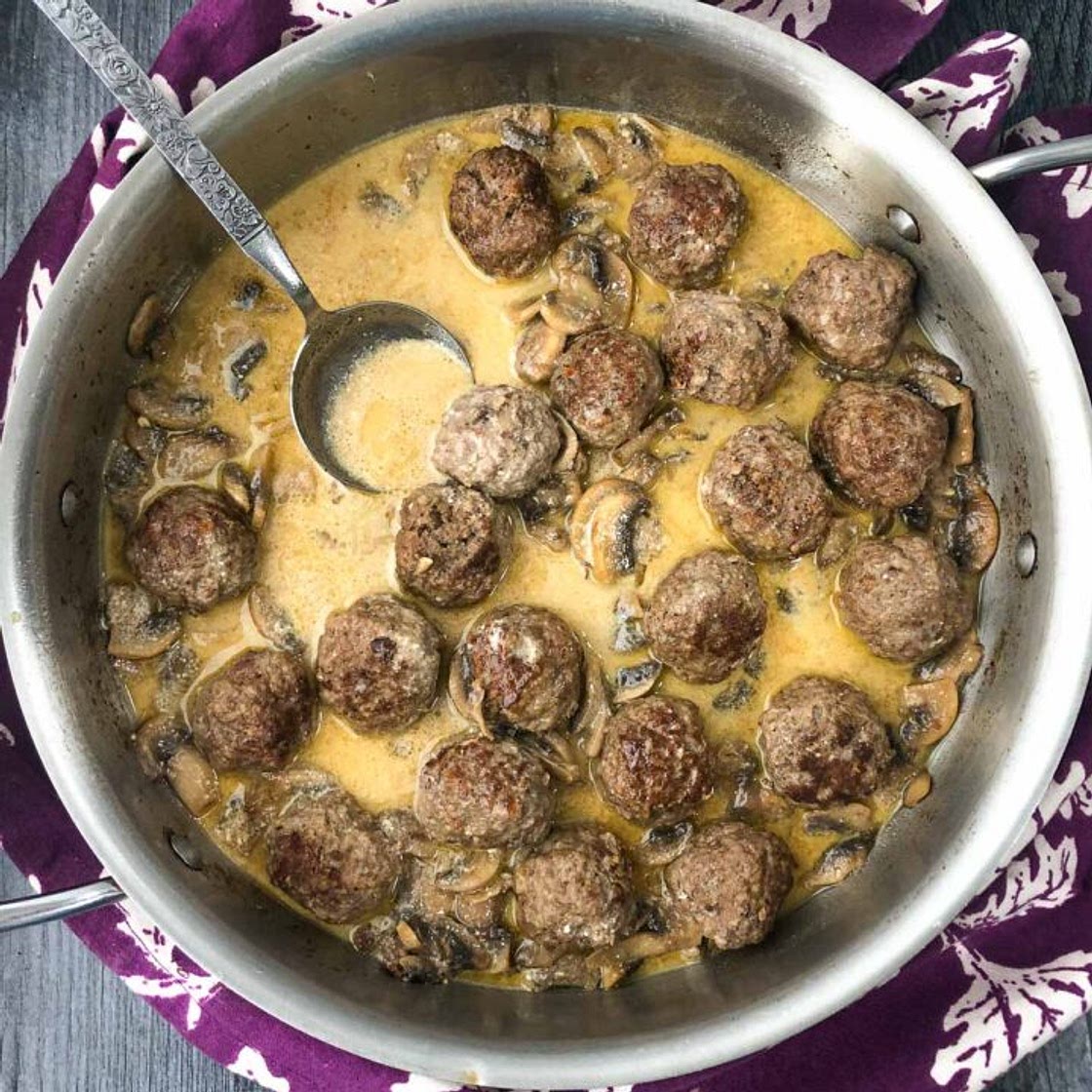 Keto Meatball Stroganoff