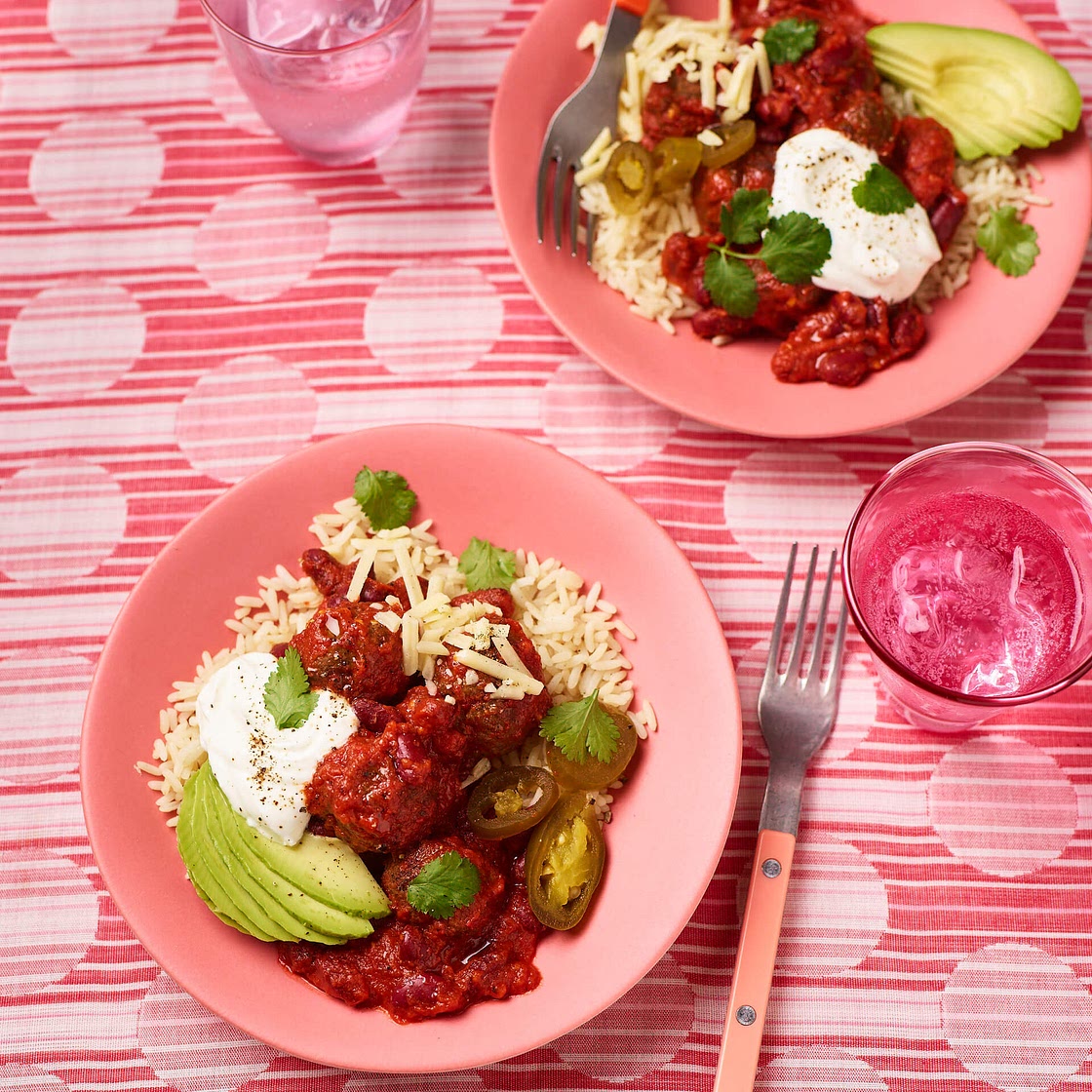 Air Fryer Chilli Con Carne Meatballs