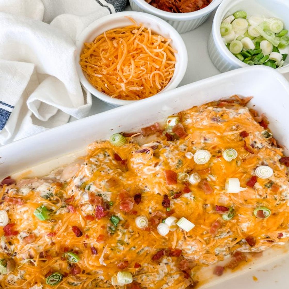 Skinny Bacon Ranch Chicken Bake